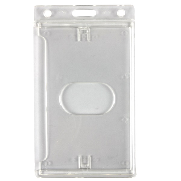 Picture of Cardholder/carrying case rigid plastic with lock clear (vertical/portrait). 60270289