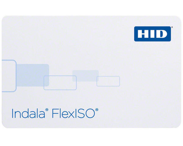 Picture of Blank white HID™ INDALA FLEXISO Proximity cards. 70102075